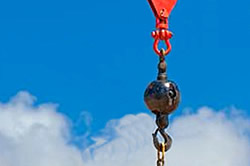 Crane swivels allow suspended loads to roate rather than twist Crane swivels allow suspended loads to roate rather than twist