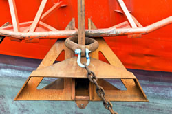 A Delta Anchor as seen on a offshore drilling vessel A Delta Anchor as seen on a offshore drilling vessel